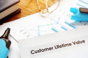 Customer lifetime value CLV or CLTV report papers.