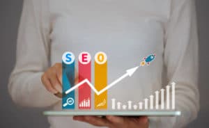 Off Page SEO website ranking concept 
