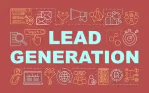 Lead generation word concepts banner.
