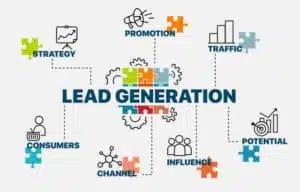 Lead Generation process concept 
