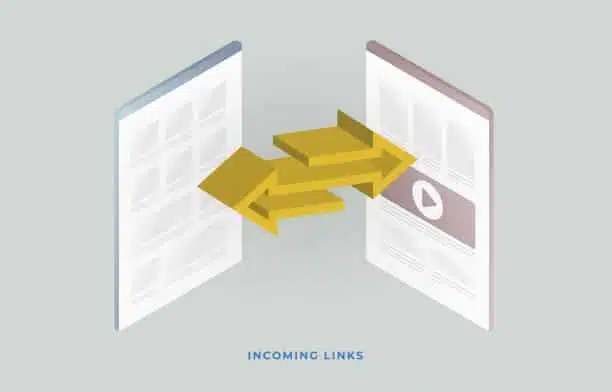 Backlinks illustration concept