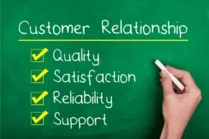 Improved Customer Relationships concept.
