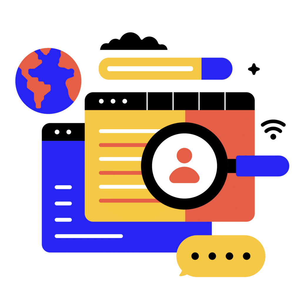 online search illustration