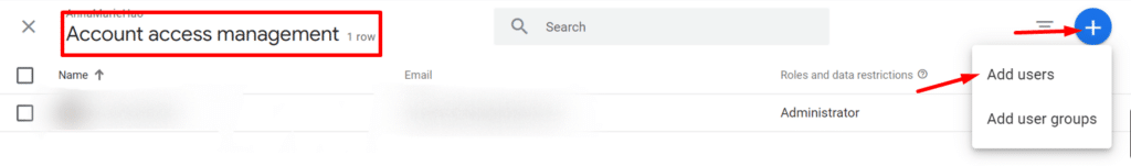 Google search console screen shot