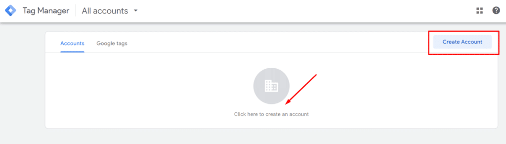 Google Tag Manager Screenshot 