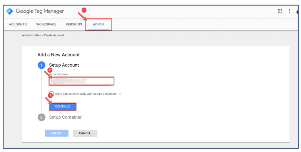 Google Tag Manager Screenshot
