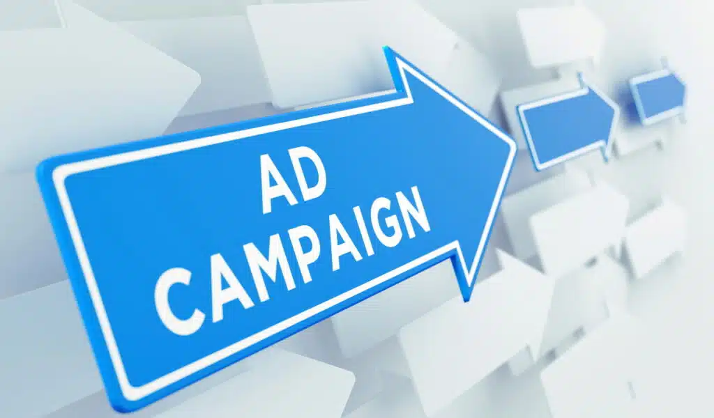 Ad campaign 3D illustration concept