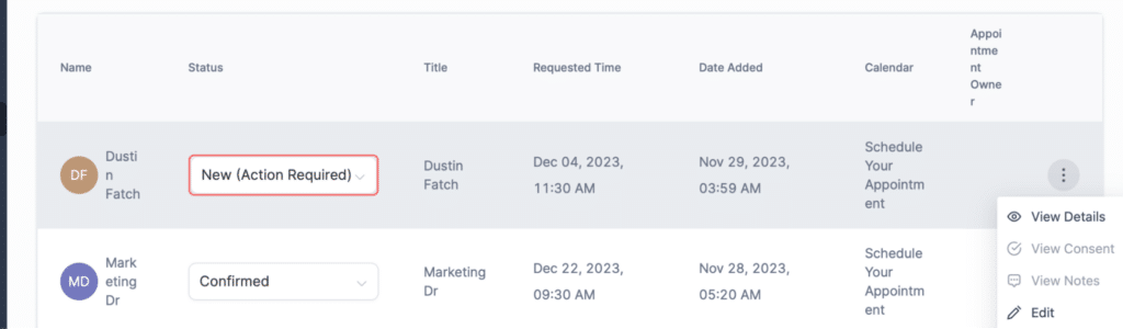 MDR’s Customer & Lead Messaging Dashboard screensshot