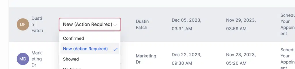 MDR’s Customer & Lead Messaging Dashboard screensshot