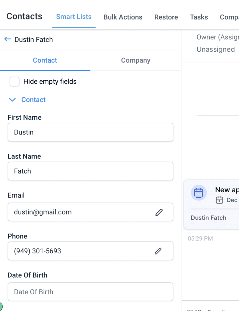 MDR’s Customer & Lead Messaging Dashboard screensshot