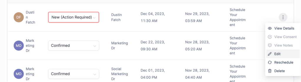MDR’s Customer & Lead Messaging Dashboard screensshot