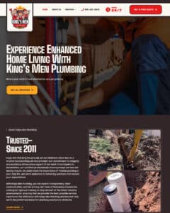 Screenshot of King's Men website