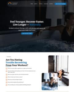 Screenshot of Sweat Reset website